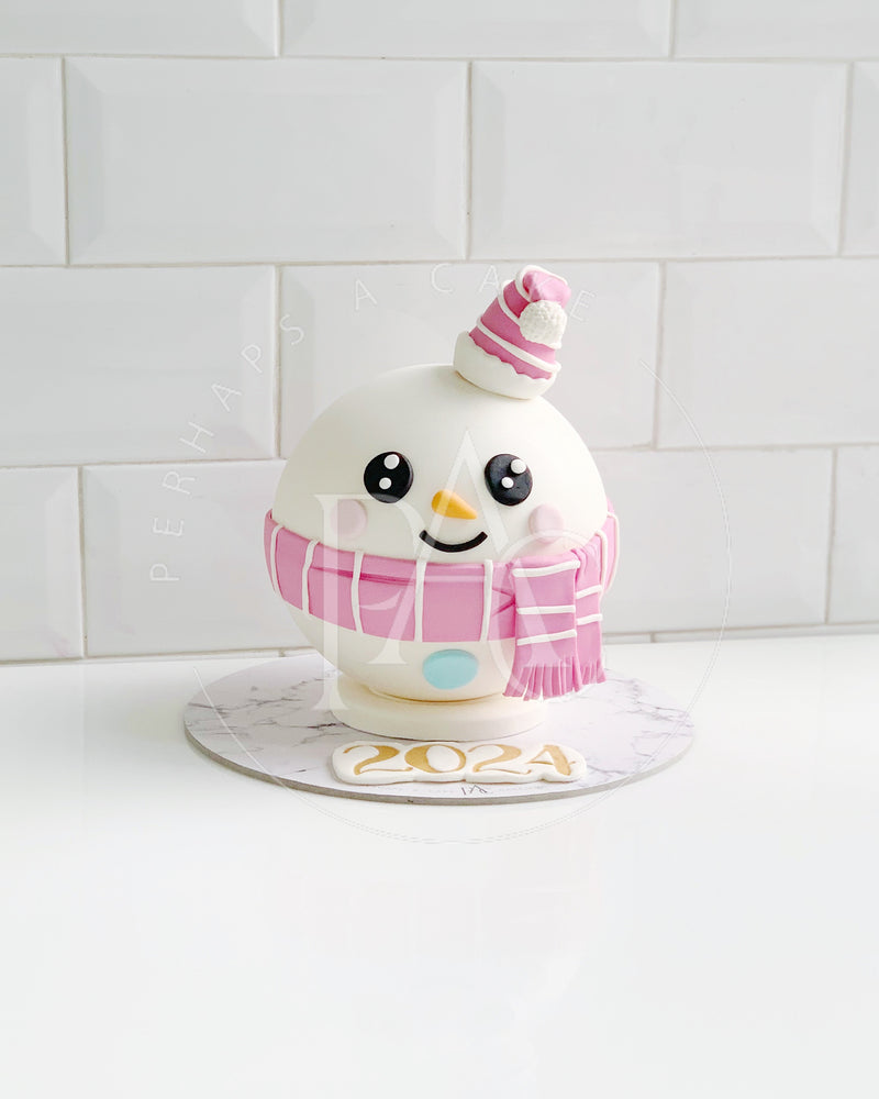 Snowy Snowman - Pink