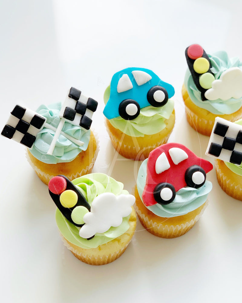 Perhaps A Cake - cupcake- beep beep car set 