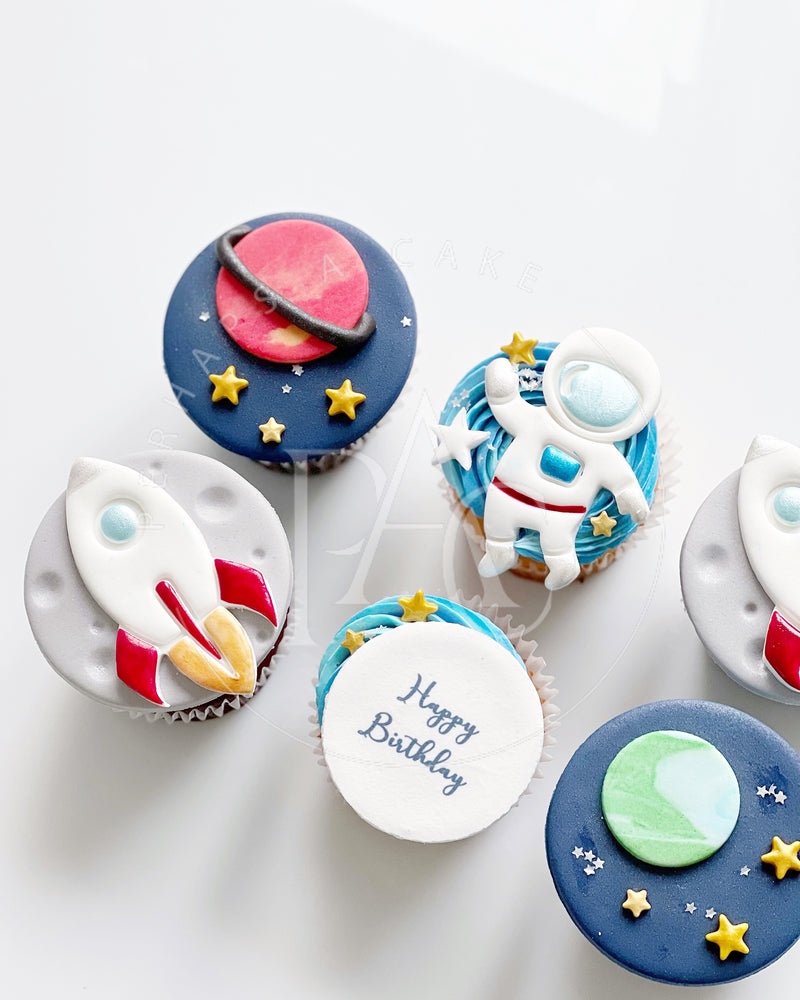 [Cupcake] - Space And Rocket set
