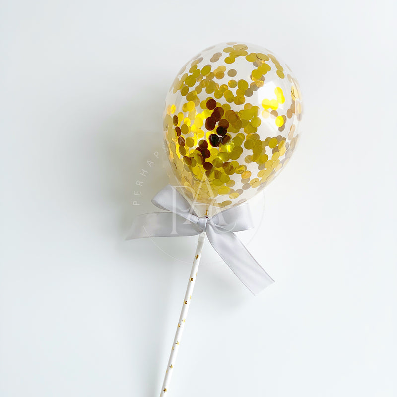 Perhaps A Cake - Mini Balloon - Gold